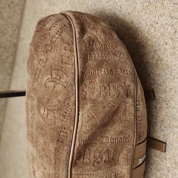 Versace euc suede leather shoulder bag - Picture 6 of 14